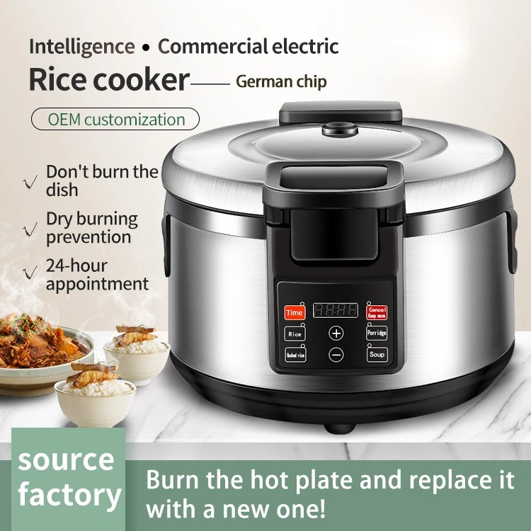 Commercial Grade High Quality Dry Rice to Make Fully 19L Rice New Electric Catering Equipment Rice Cooker with Strong Body