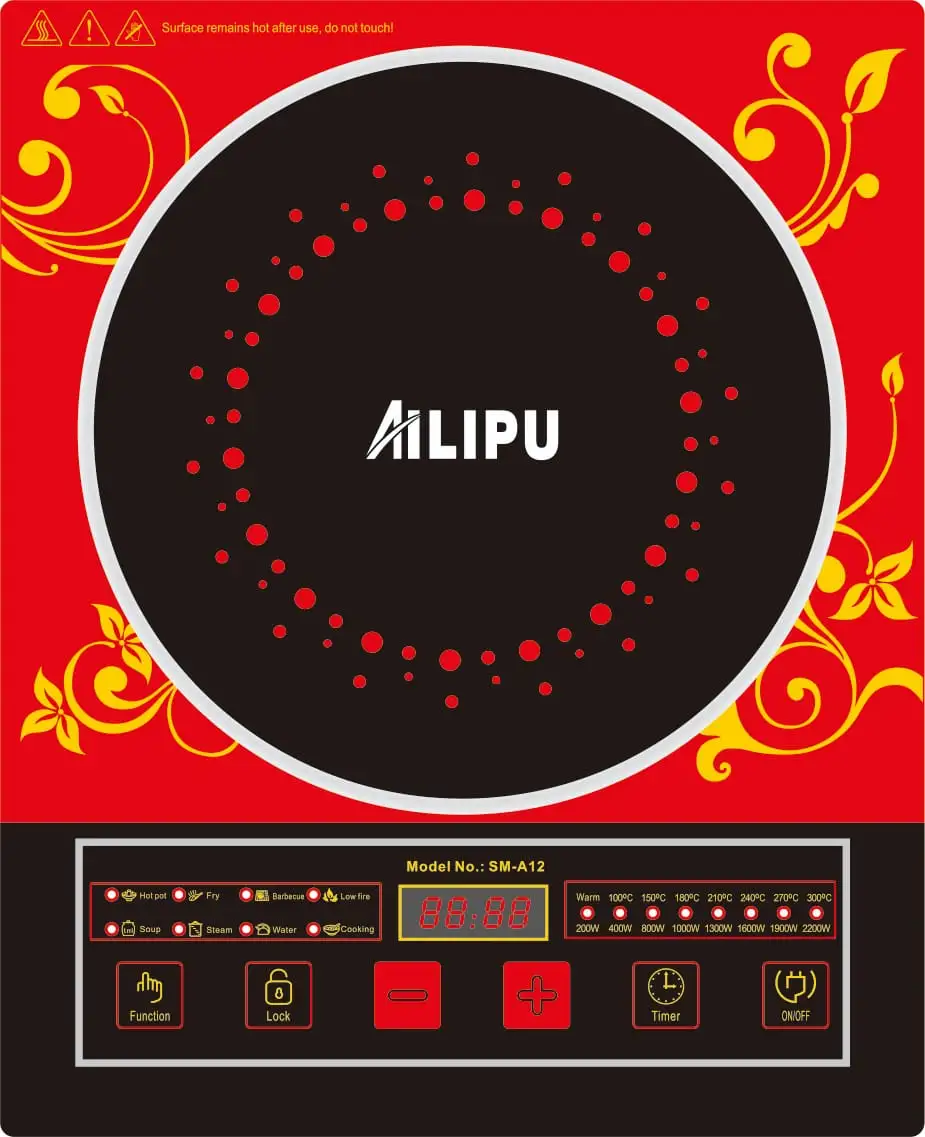 Ailipu brand 2200W ALP-12 induction cooker with blue light and CE