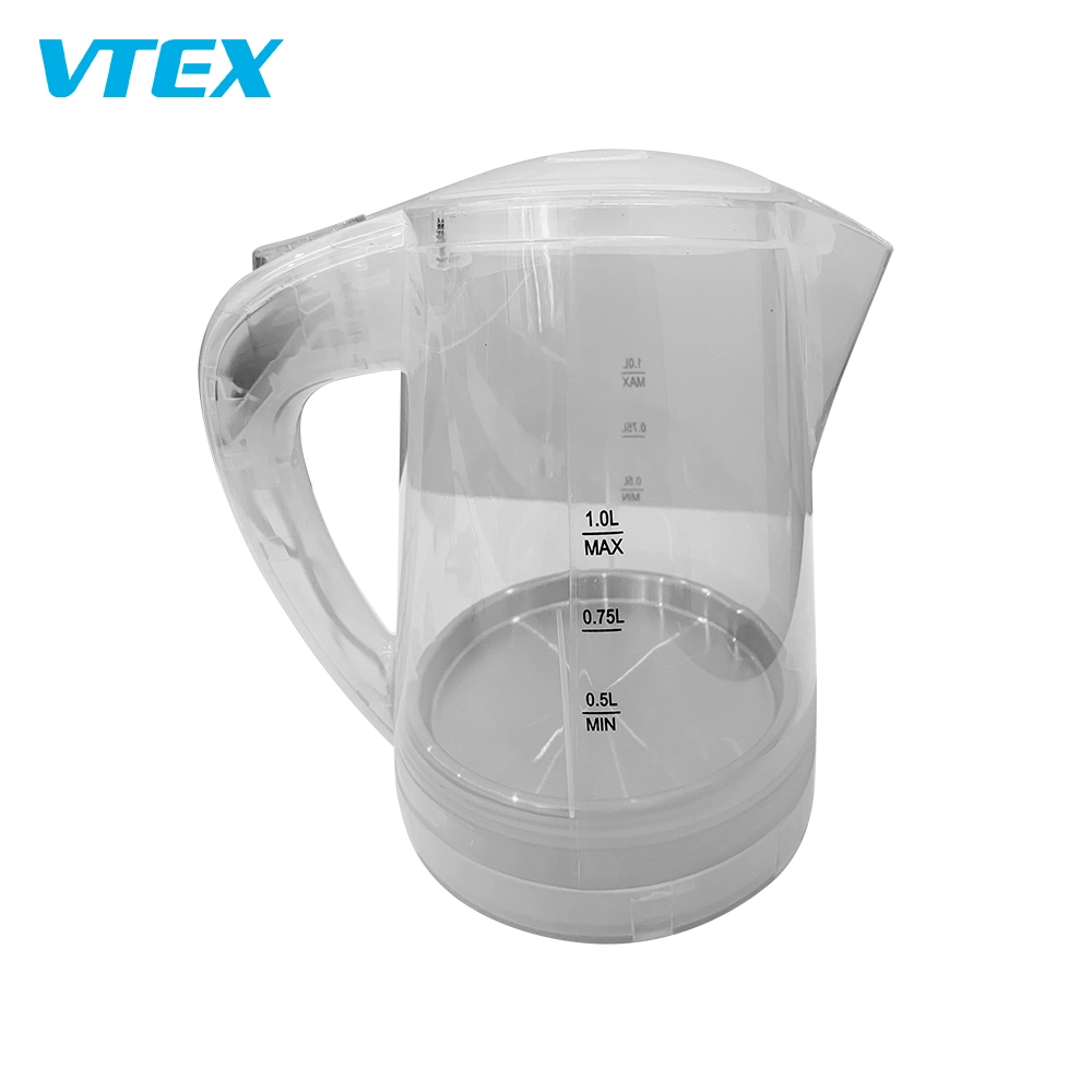 Wholesale Custom 1.0L Transparent Plastic Electric Kettle for Prison, Transparent 1L Electric Kettle for Prison